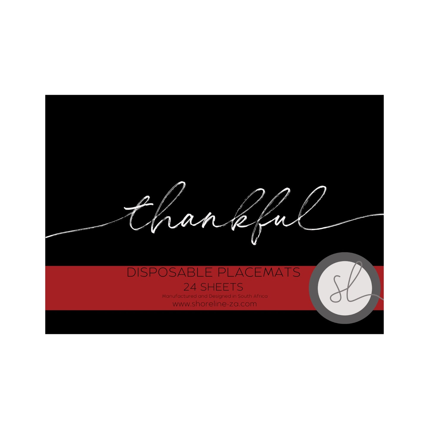 Disposable Paper Placemat Christmas Thankful