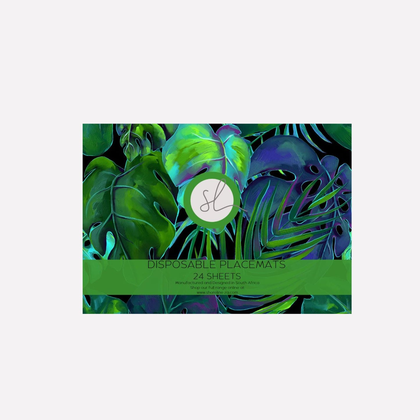 Disposable Paper Placemat Tropic Paradise Greenery