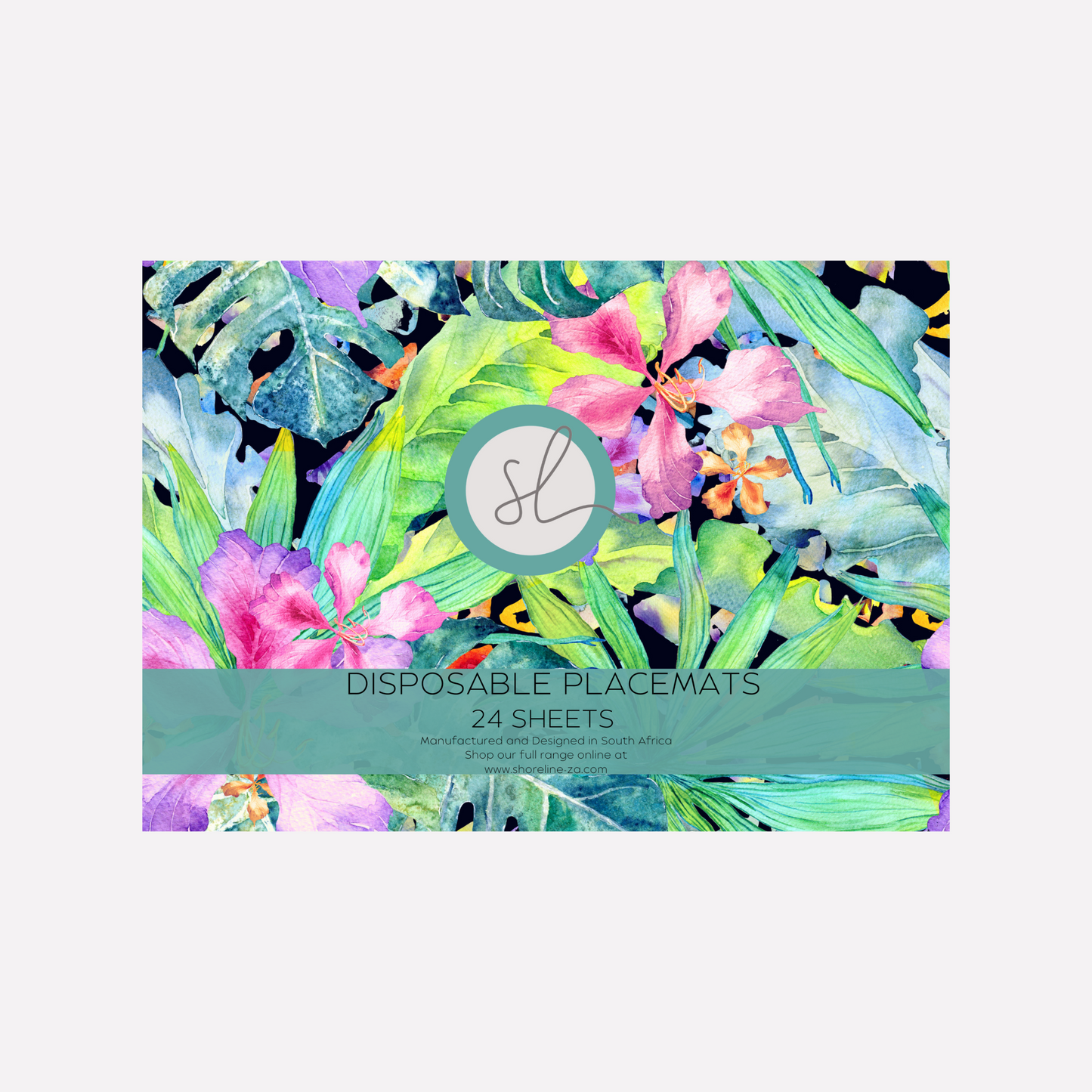 Disposable Paper Placemat Valdivian Watercolour