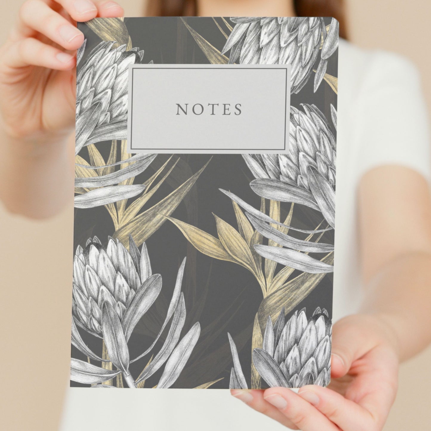 Soft Cover A5 Notebook Vintage Protea