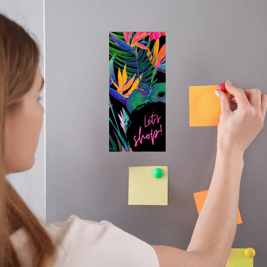 Magnetic Notepad Tropic Paradise Floral