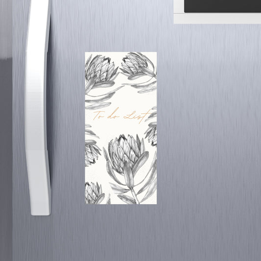 Magnetic Notepad Sketch Protea