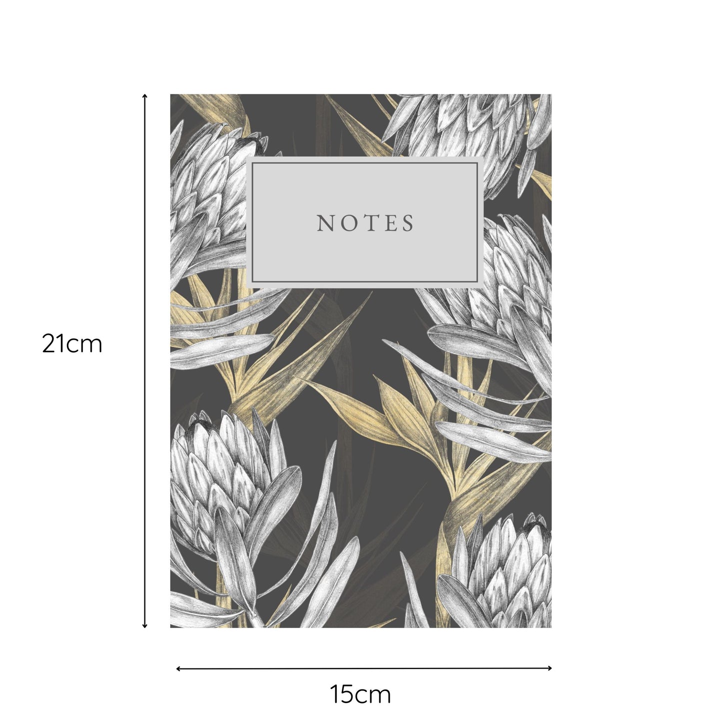 Soft Cover A5 Notebook Vintage Protea