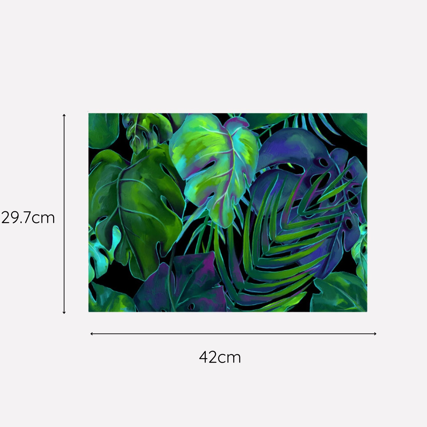Disposable Paper Placemat Tropic Paradise Greenery