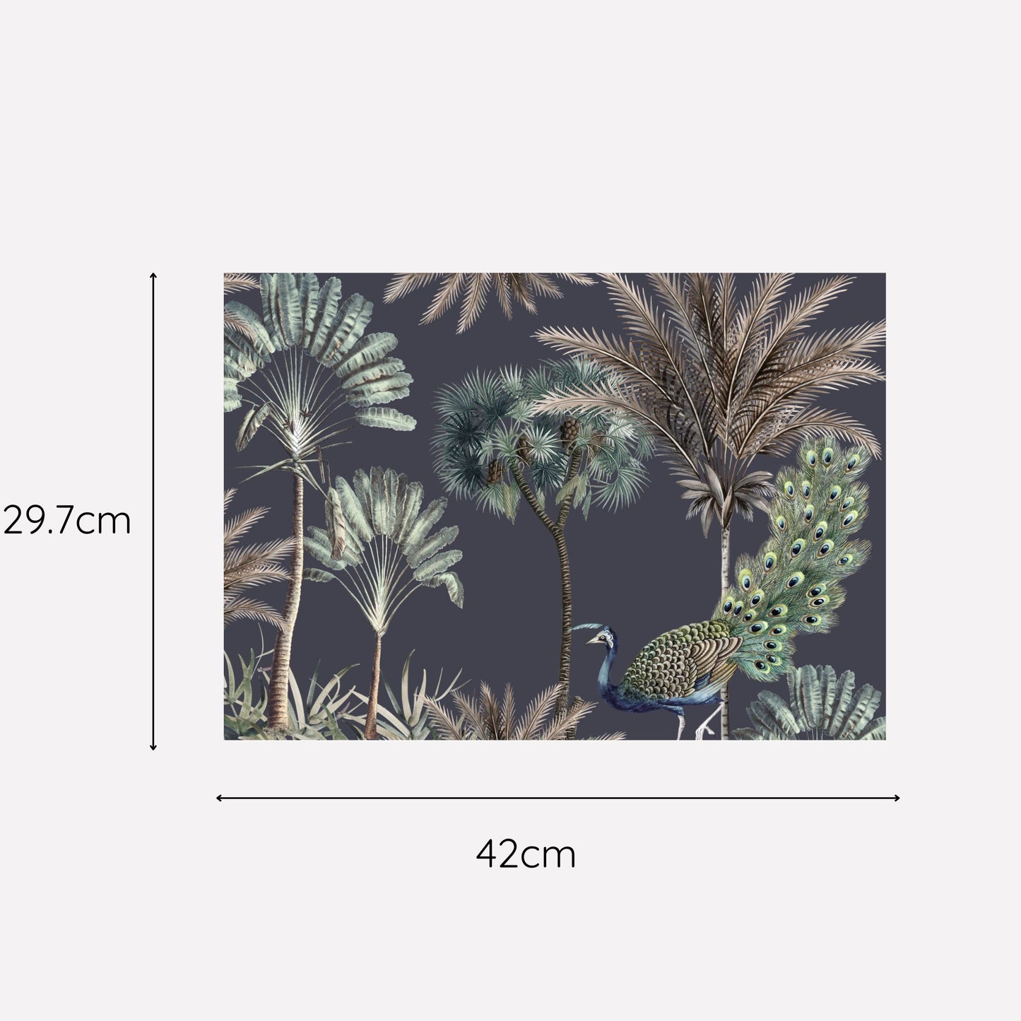 Disposable Paper Placemat Exotic Zanana Dark