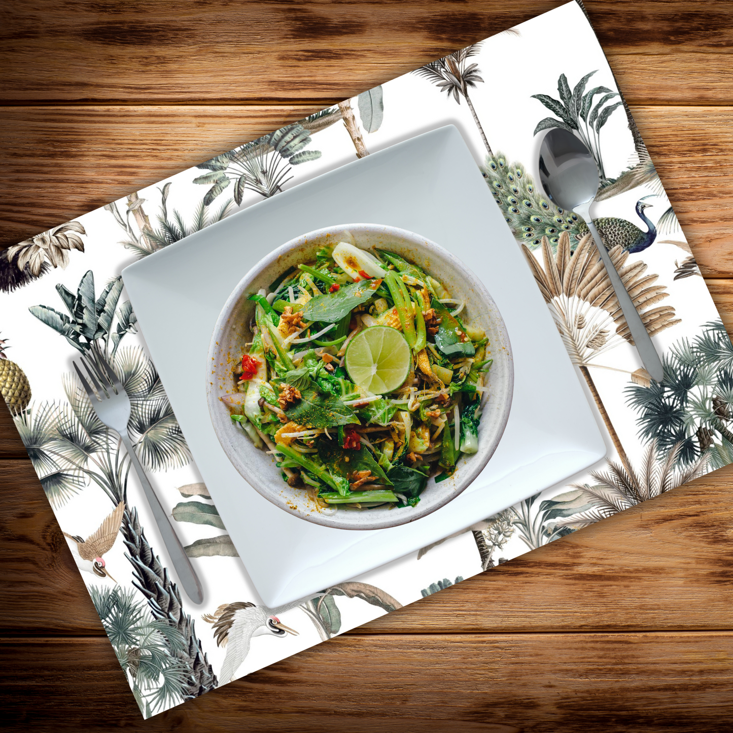 Disposable Paper Placemat Exotic Zanana Light
