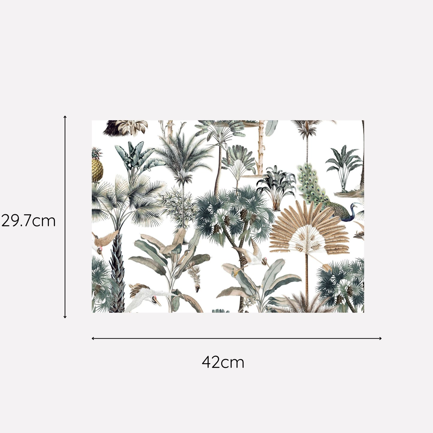 Disposable Paper Placemat Exotic Zanana Light