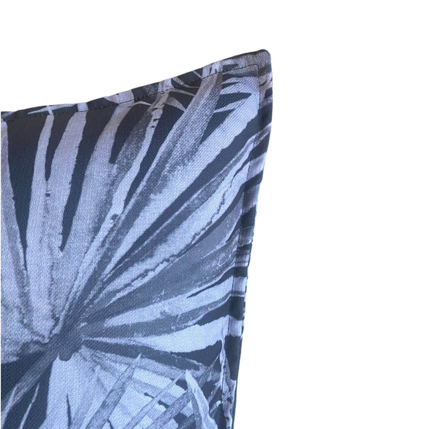 Cushion Cover Tropic Island Palm Grey