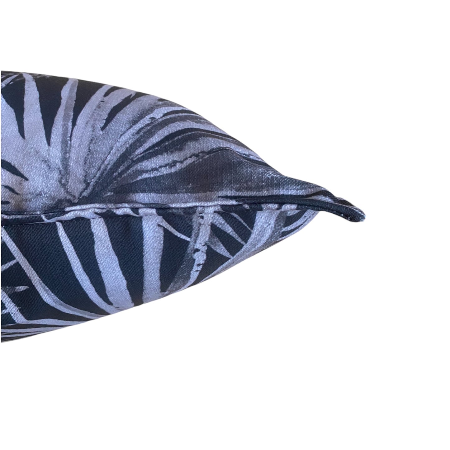 Cushion Cover Tropic Island Palm Grey