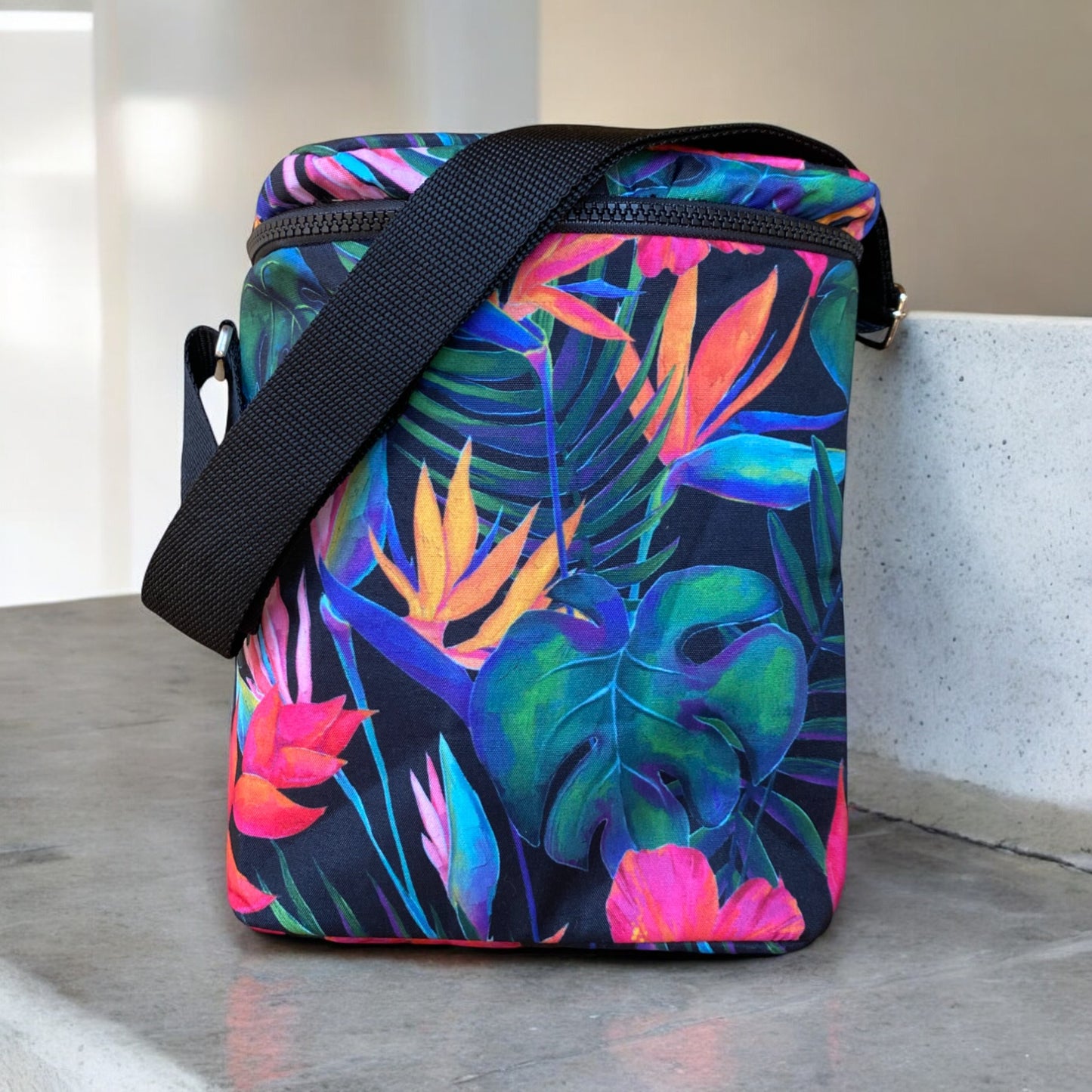 Tall Cooler Bag Tropic Paradise Floral