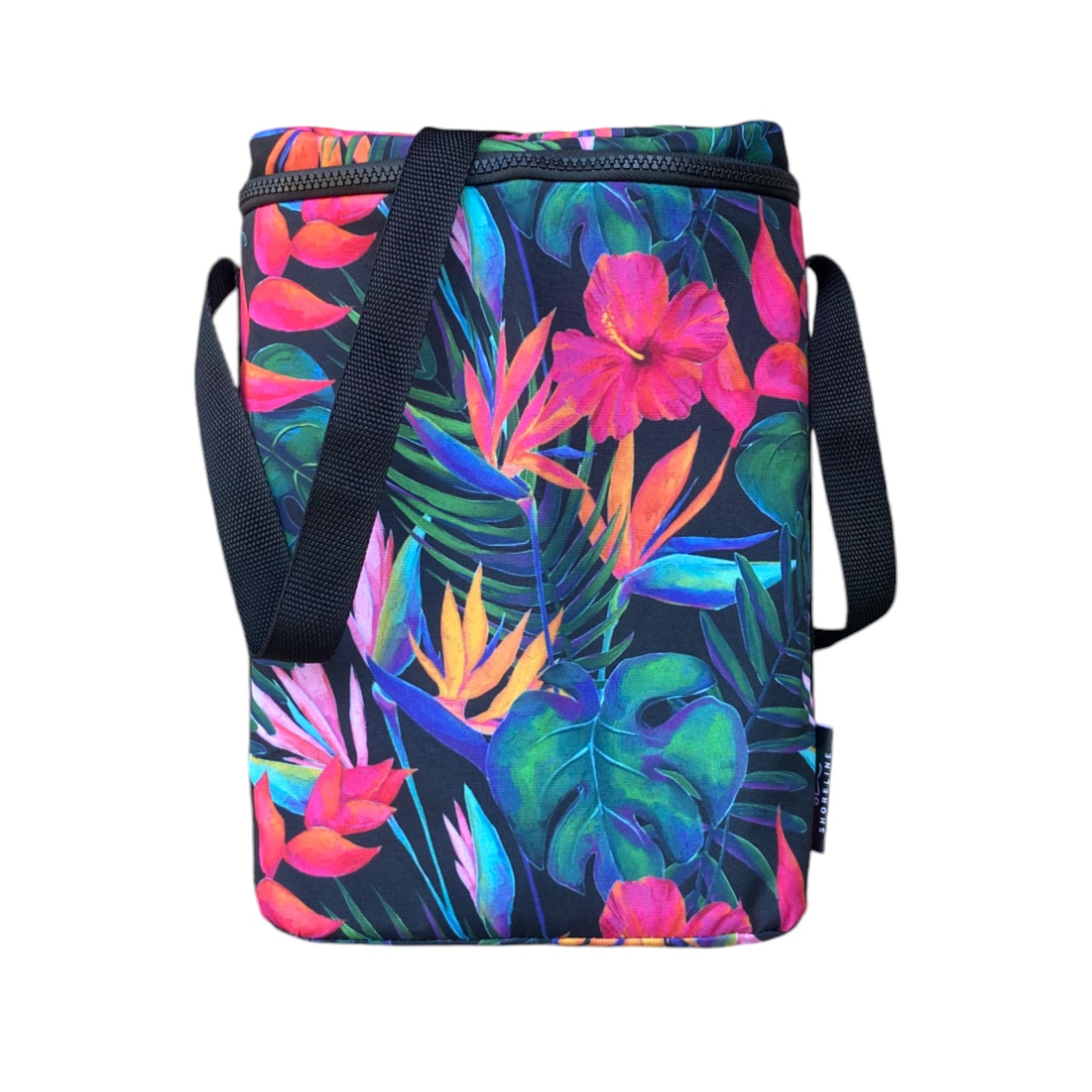 Double Wine Cooler Bag Tropic Paradise Floral