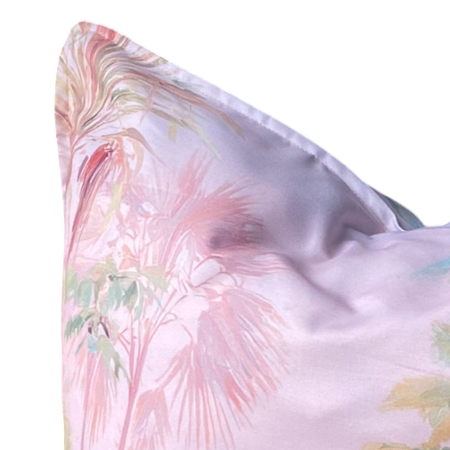 Summer Haze Jungle Landscape Cushion Cover - Muted Pastel