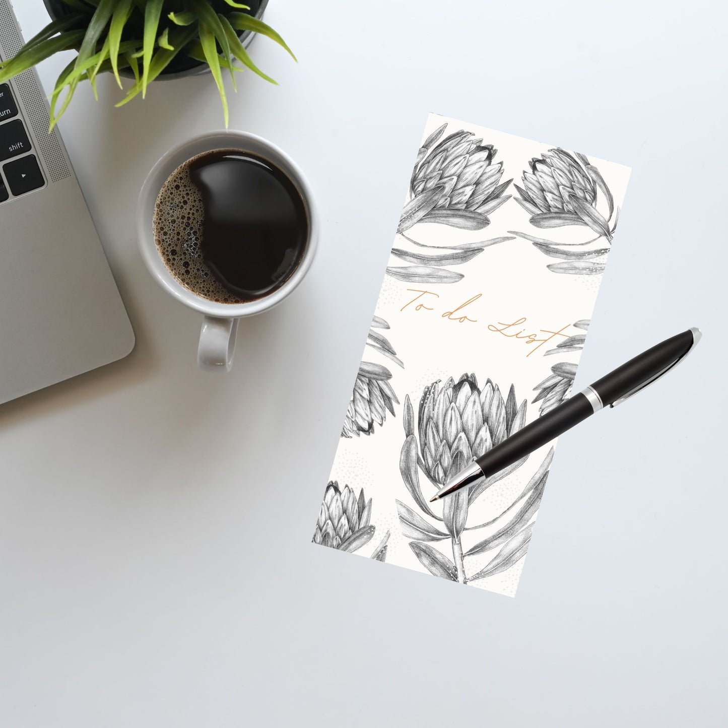 Magnetic Notepad Sketch Protea