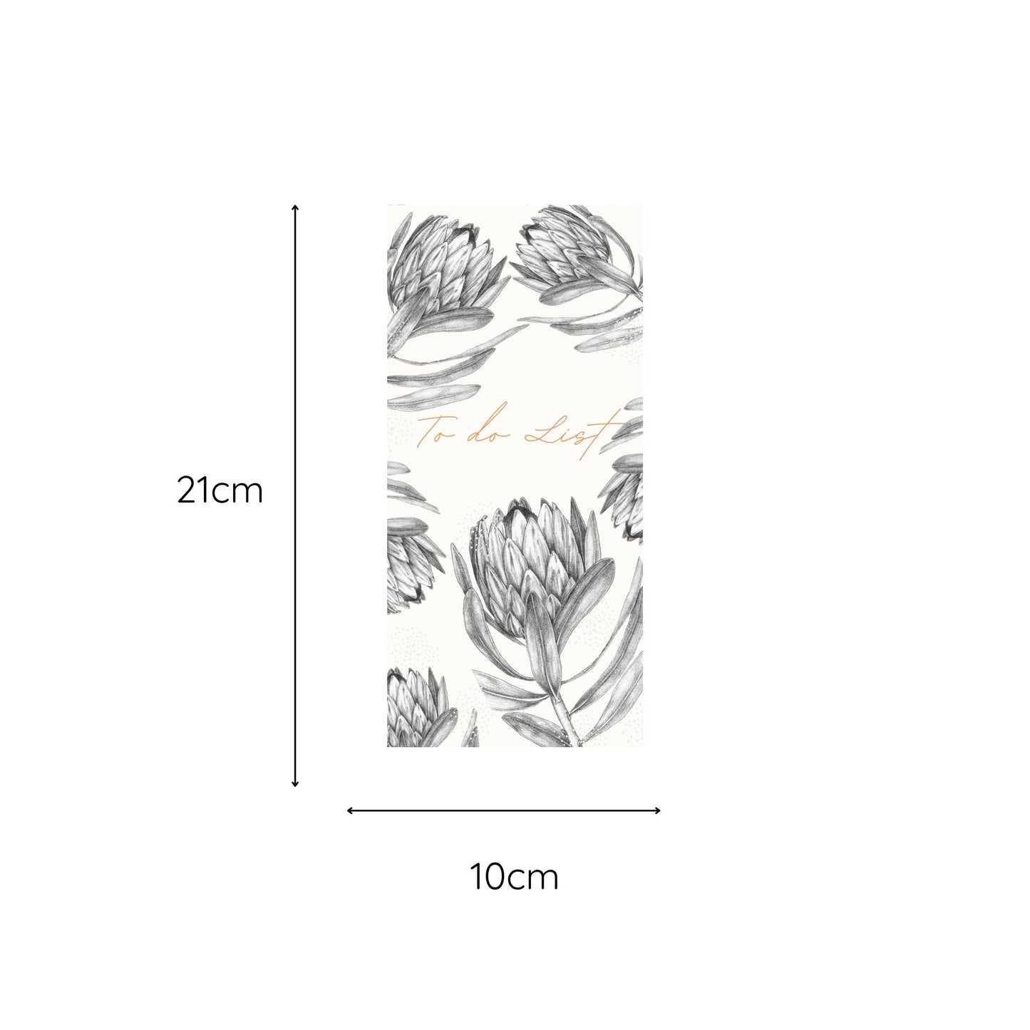 Magnetic Notepad Sketch Protea