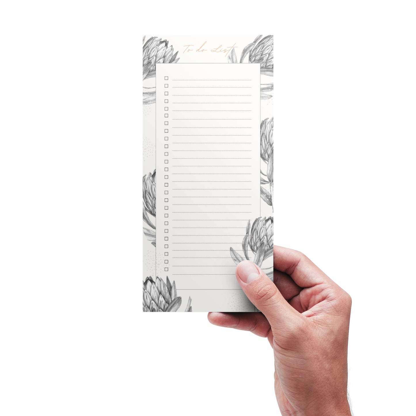 Magnetic Notepad Sketch Protea