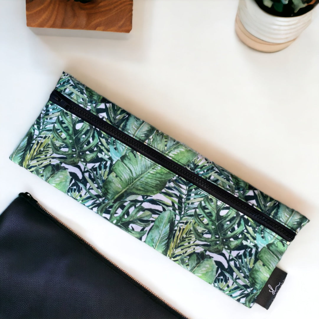 Pencil Bag Tropical Leaf