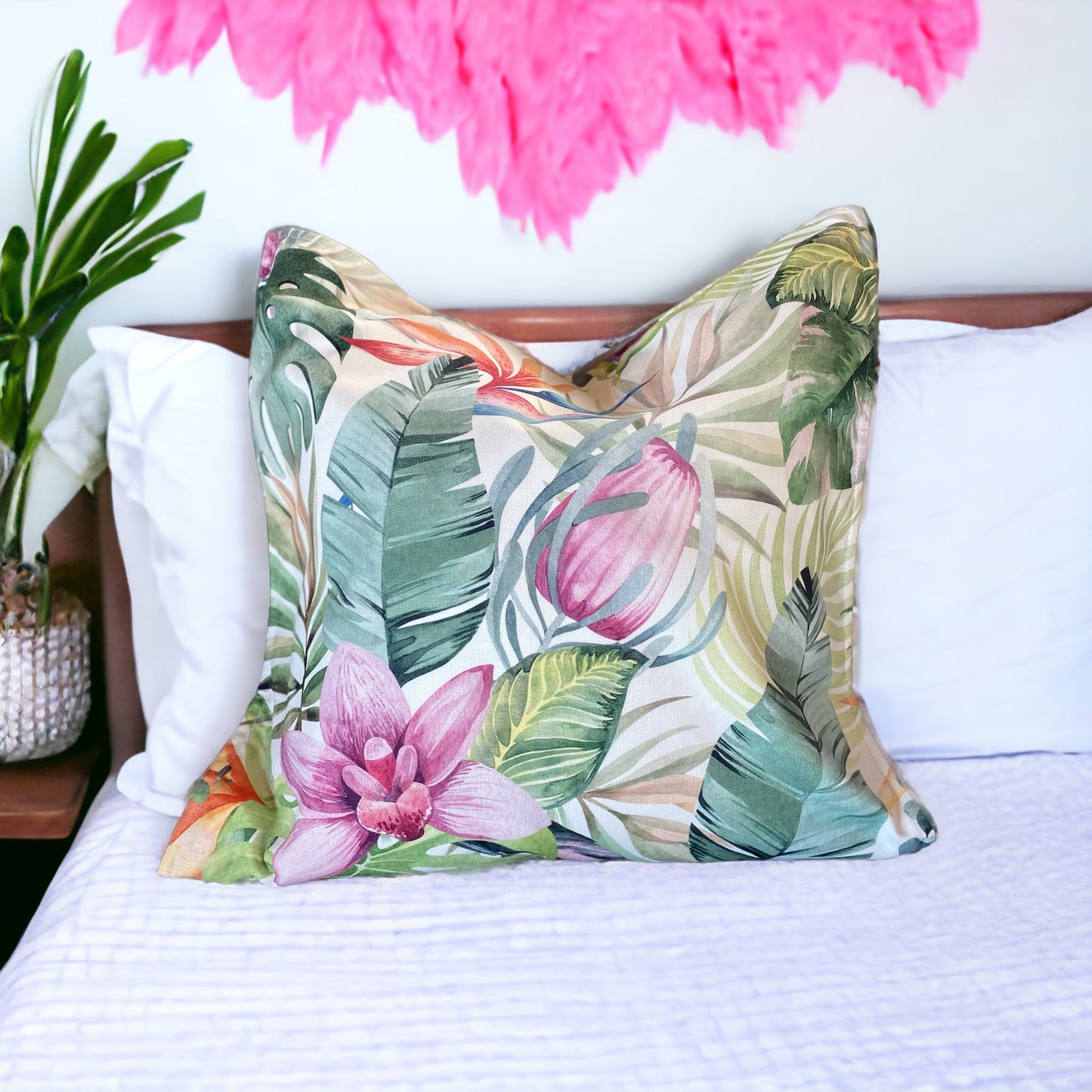 Shoreline Orchid Tropics Light Cushion Cover