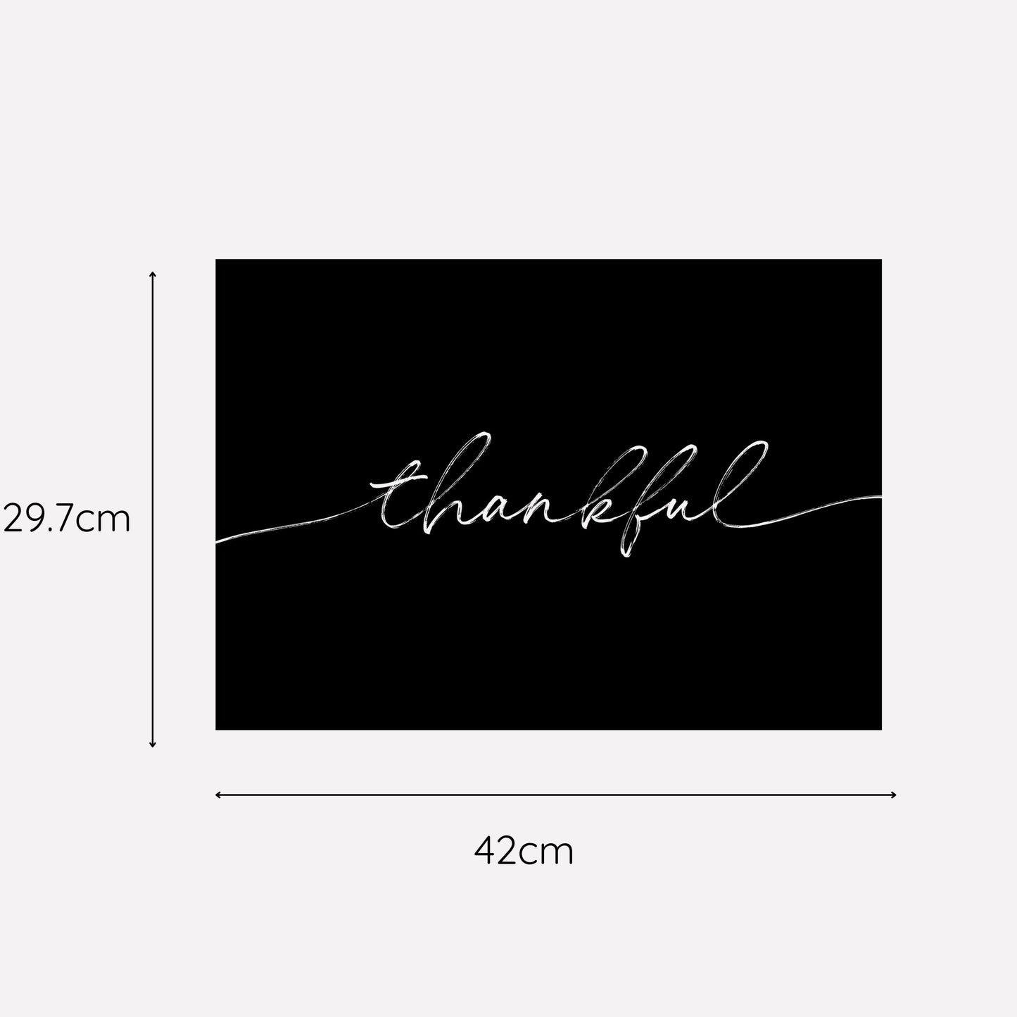 Disposable Paper Placemat Christmas Thankful