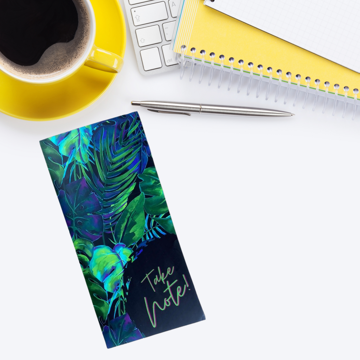 Magnetic Notepad Tropic Paradise Greenery