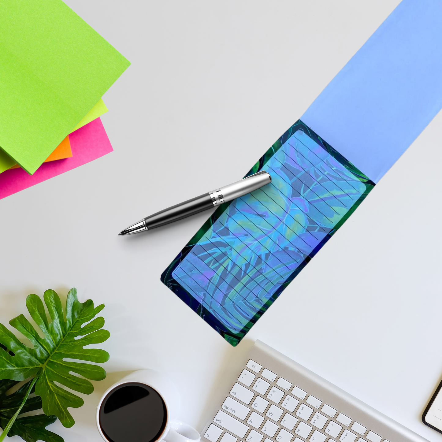 Magnetic Notepad Tropic Paradise Greenery