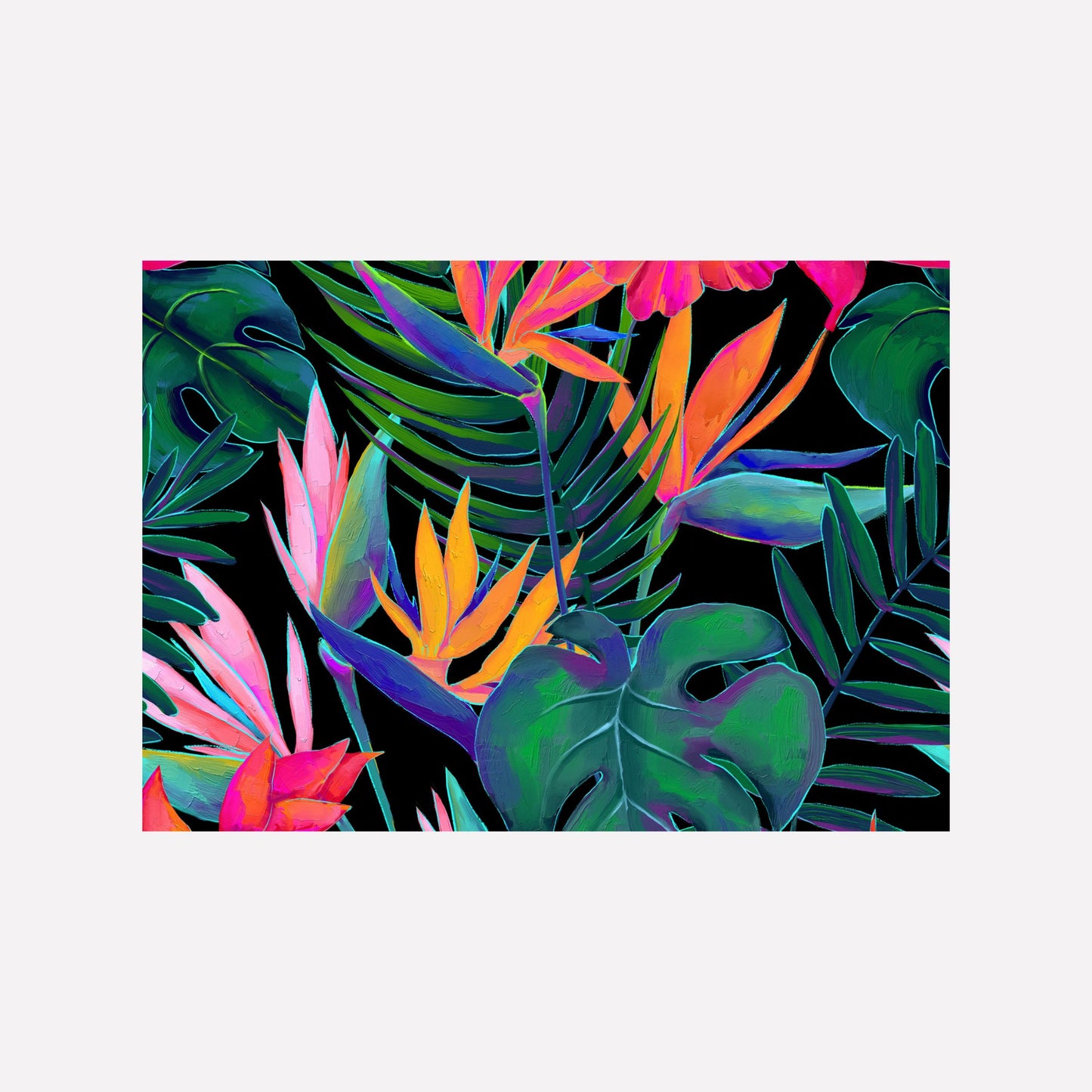 Disposable Paper Placemat Tropic Paradise Floral