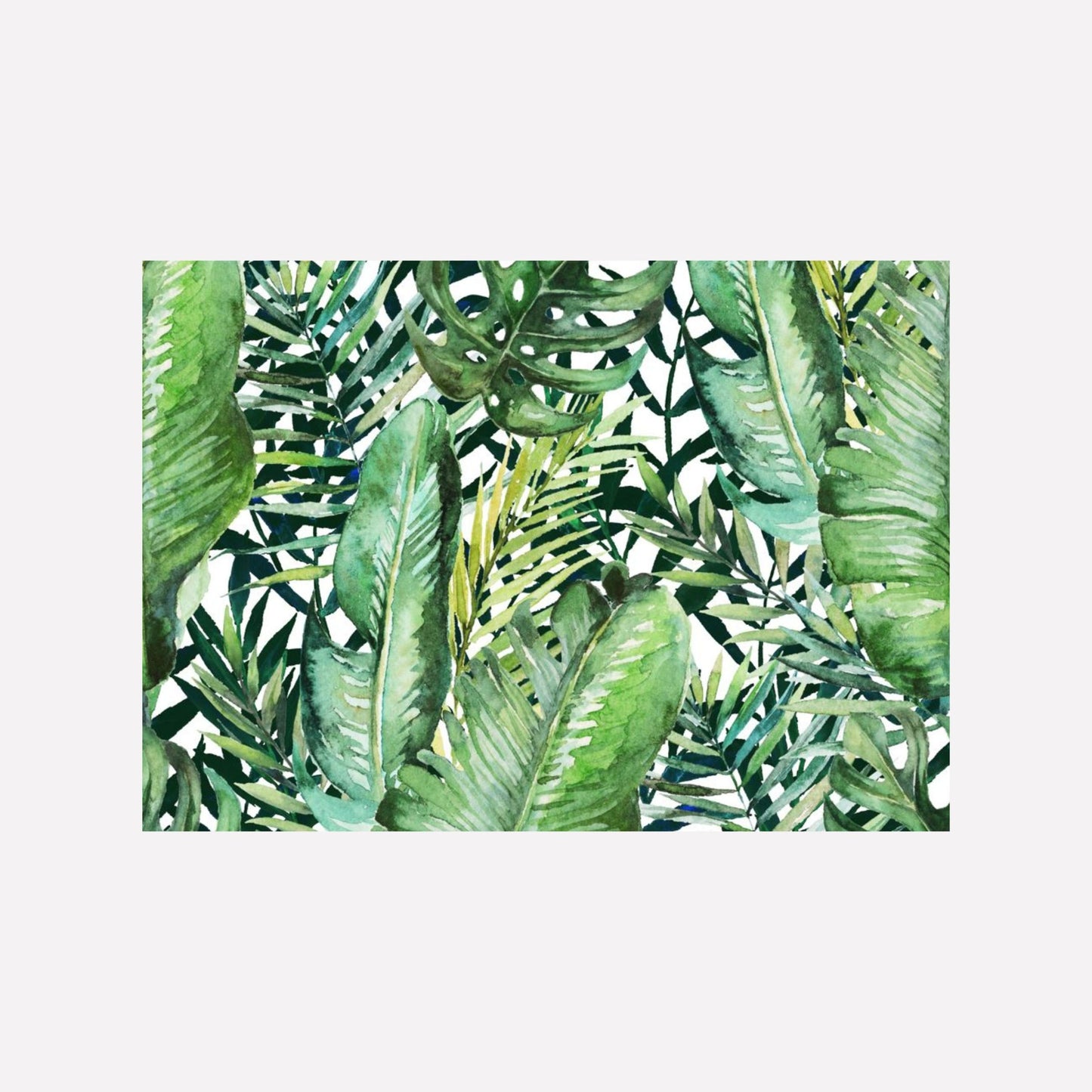 Disposable Paper Placemat Tropical Leaf