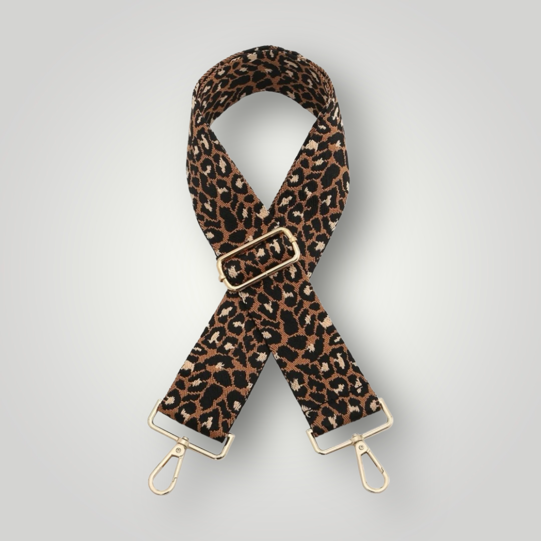 Shoreline Bag Strap Wide Leopard