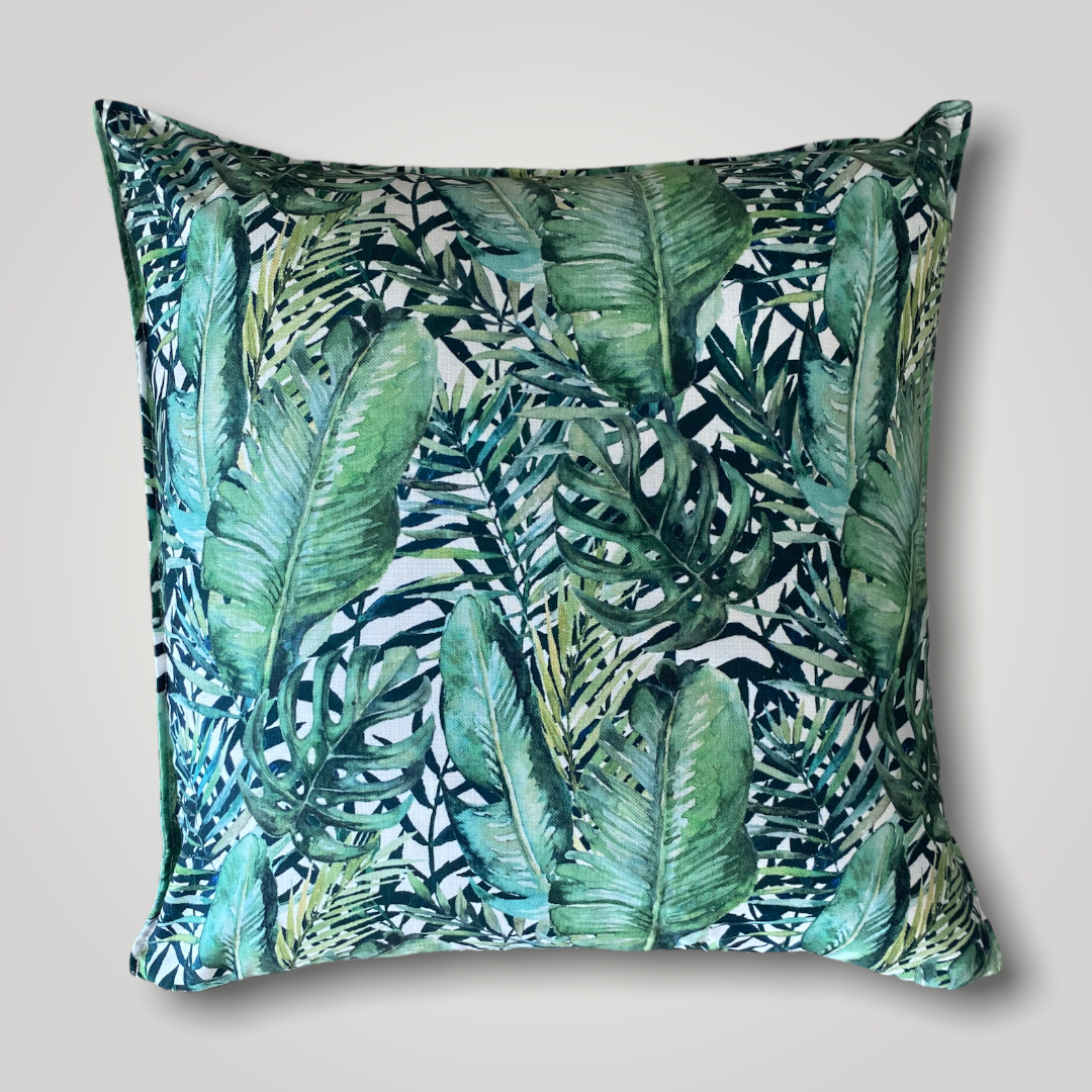 Shoreline Tropical Leaf Scatter Cushion