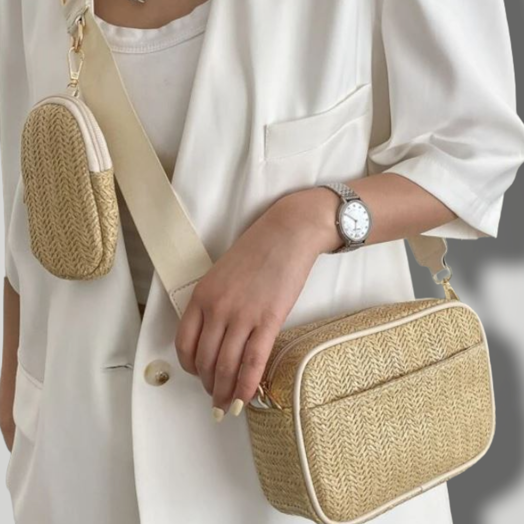 Shoreline Serenity Cross Body Bag with Removable Strap