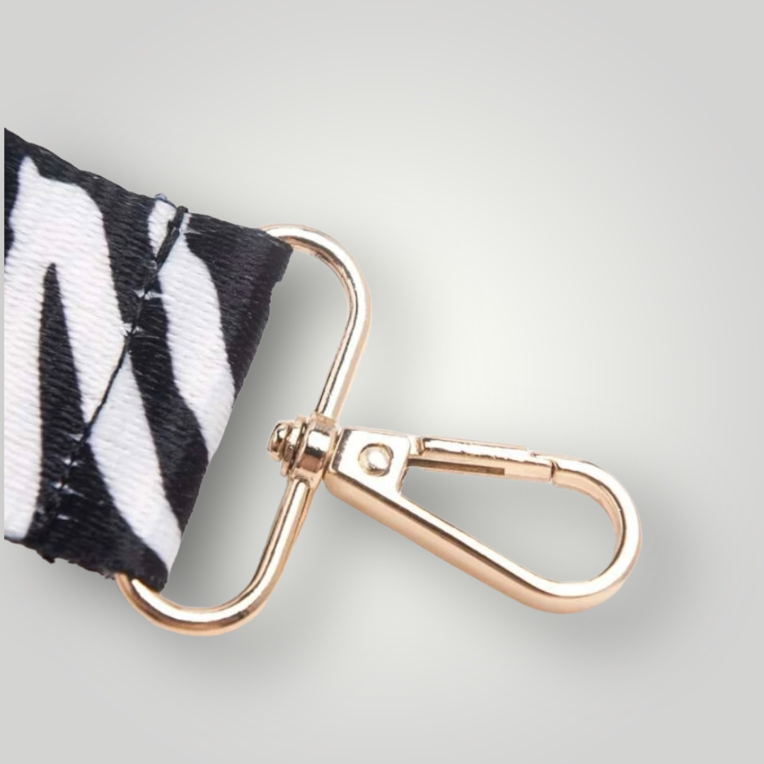 Shoreline Bag Strap Zebra Black White