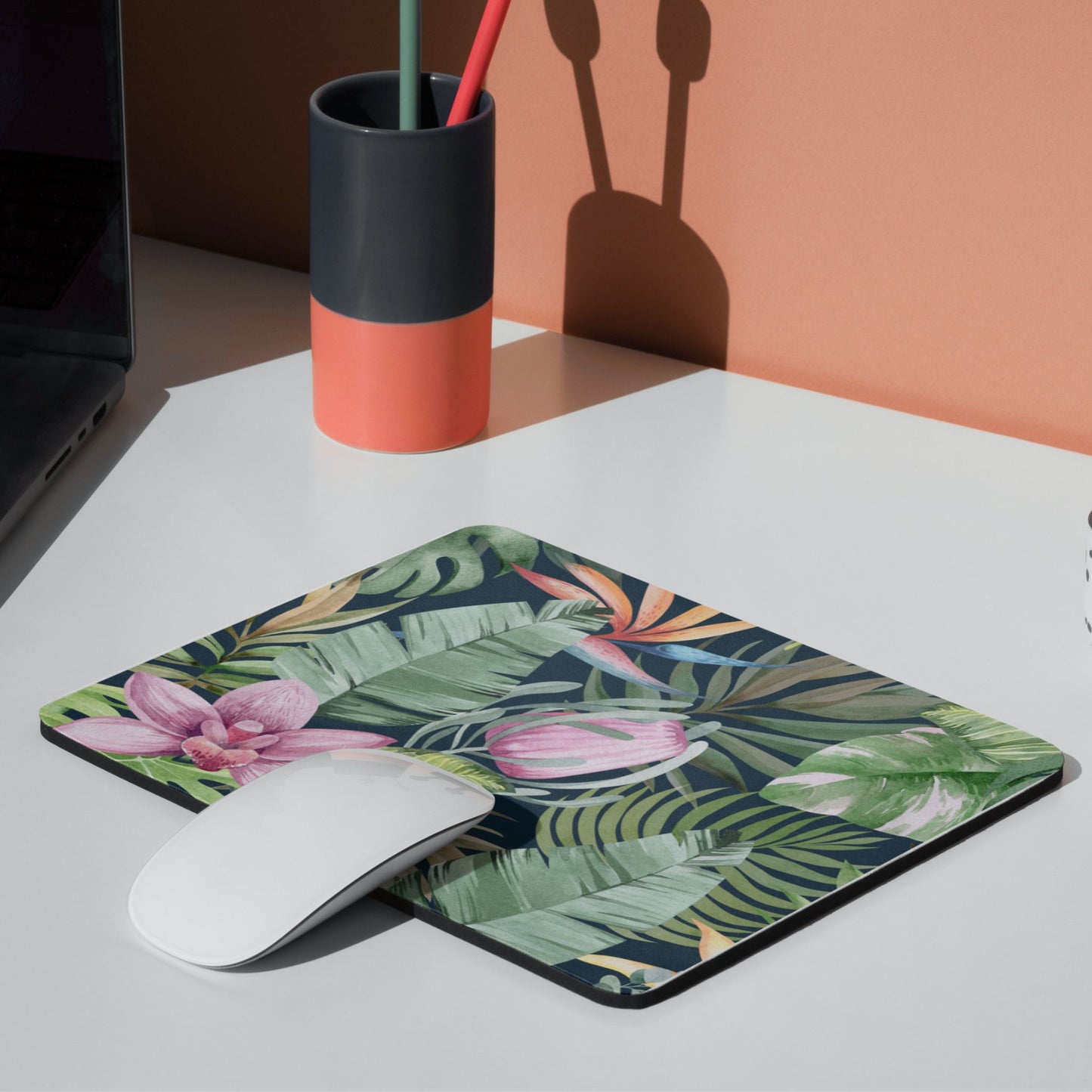 Shoreline Mousepad Orchid Tropics Dark