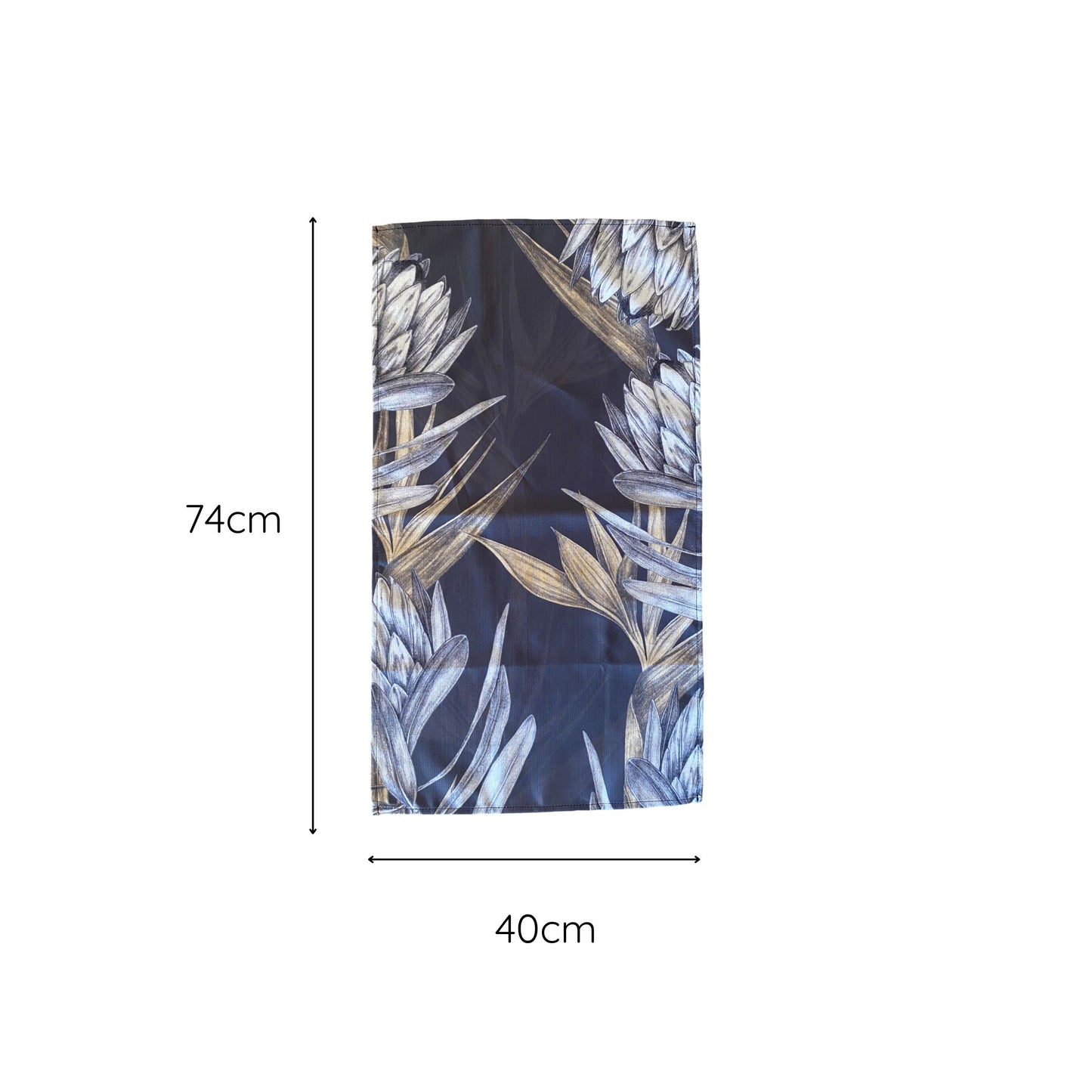 Tea Towel Protea Dark
