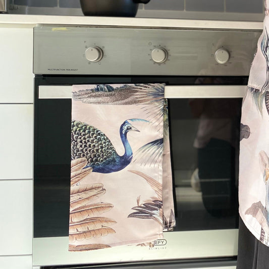 Shoreline Tea Towel Exotic Zanana Peacock