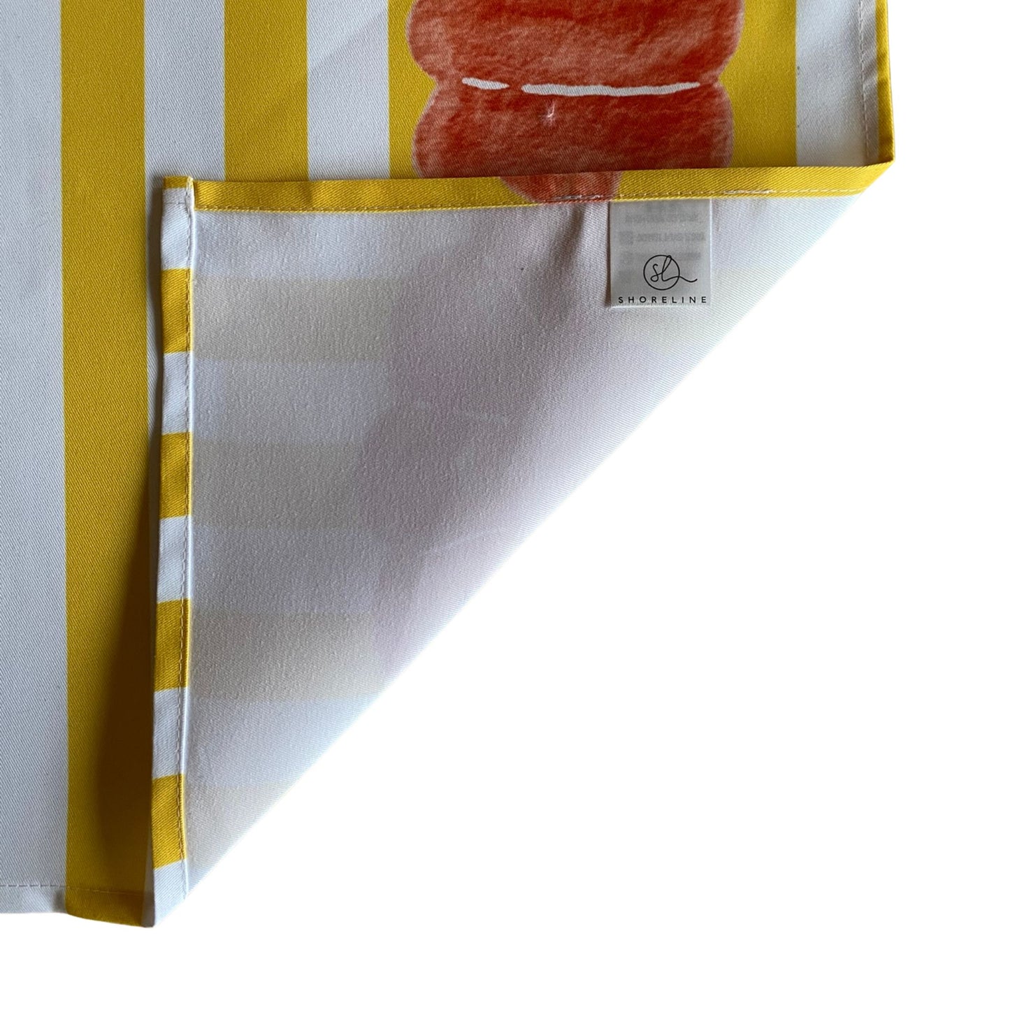 Cabana Stripe Lobster Table Runner - Yellow