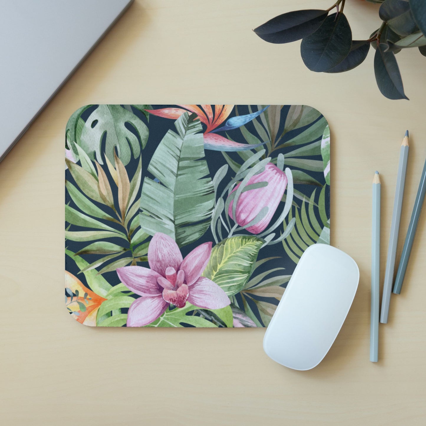 Shoreline Mousepad Orchid Tropics Dark
