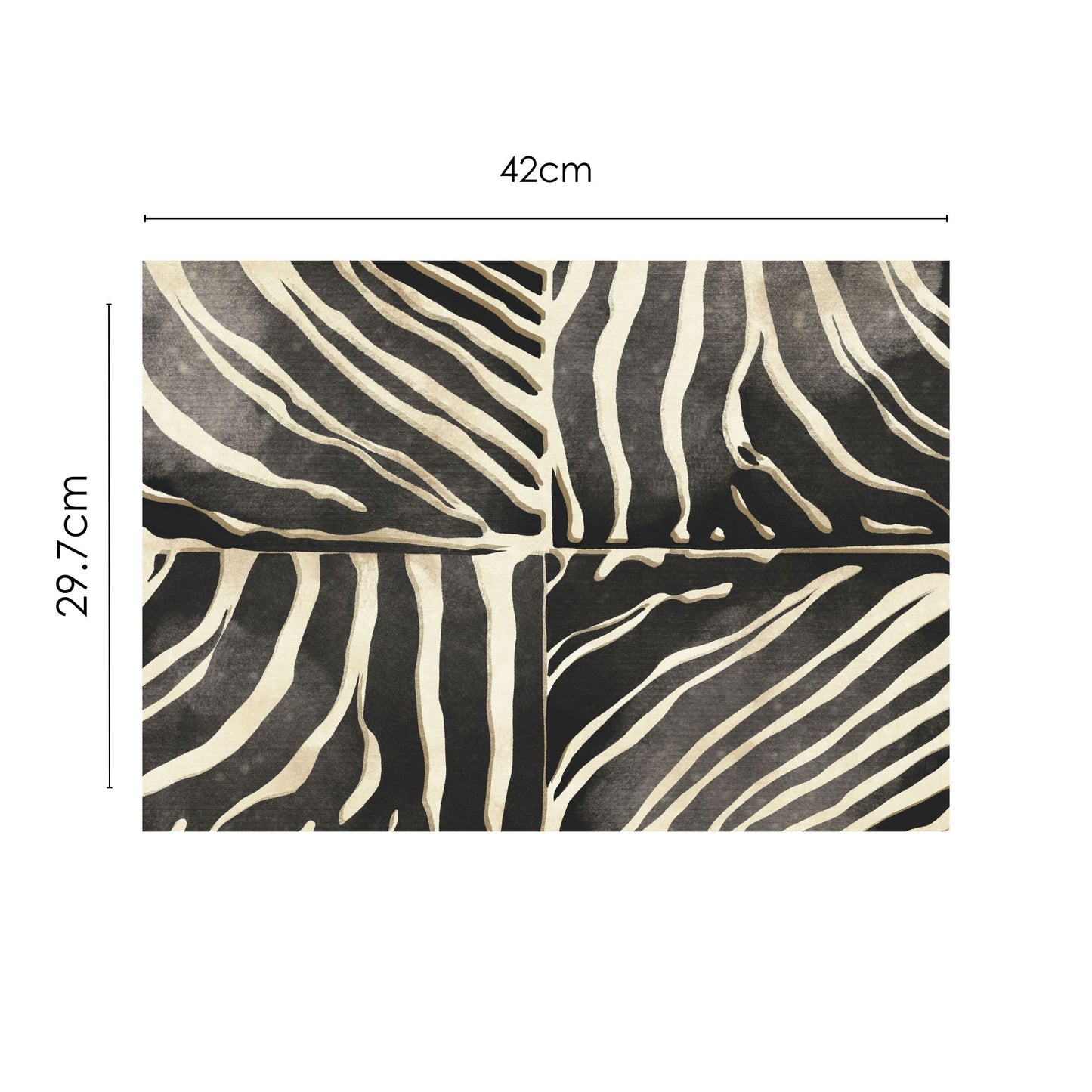 Shoreline Disposable Paper Placemat Wildside Zebra