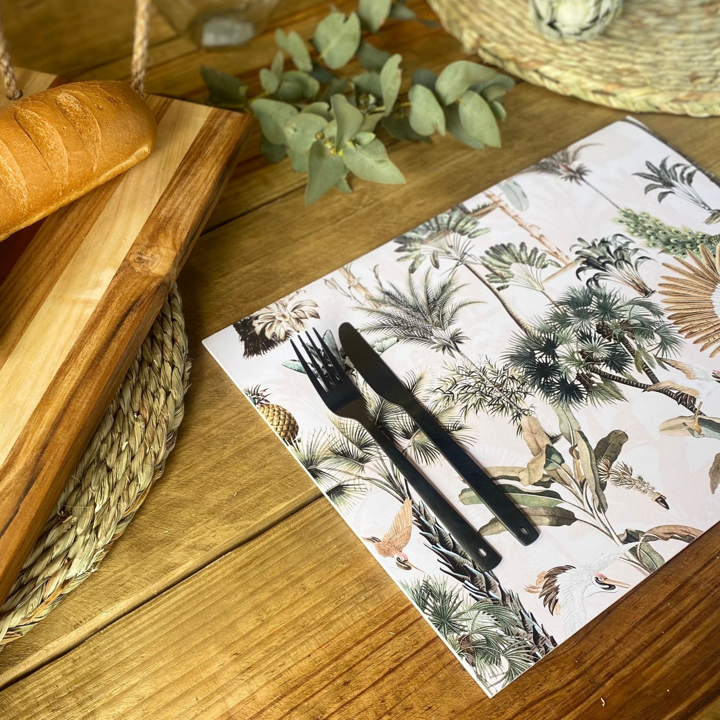 Shoreline Disposable Paper Placemat Exotic Zanana Light