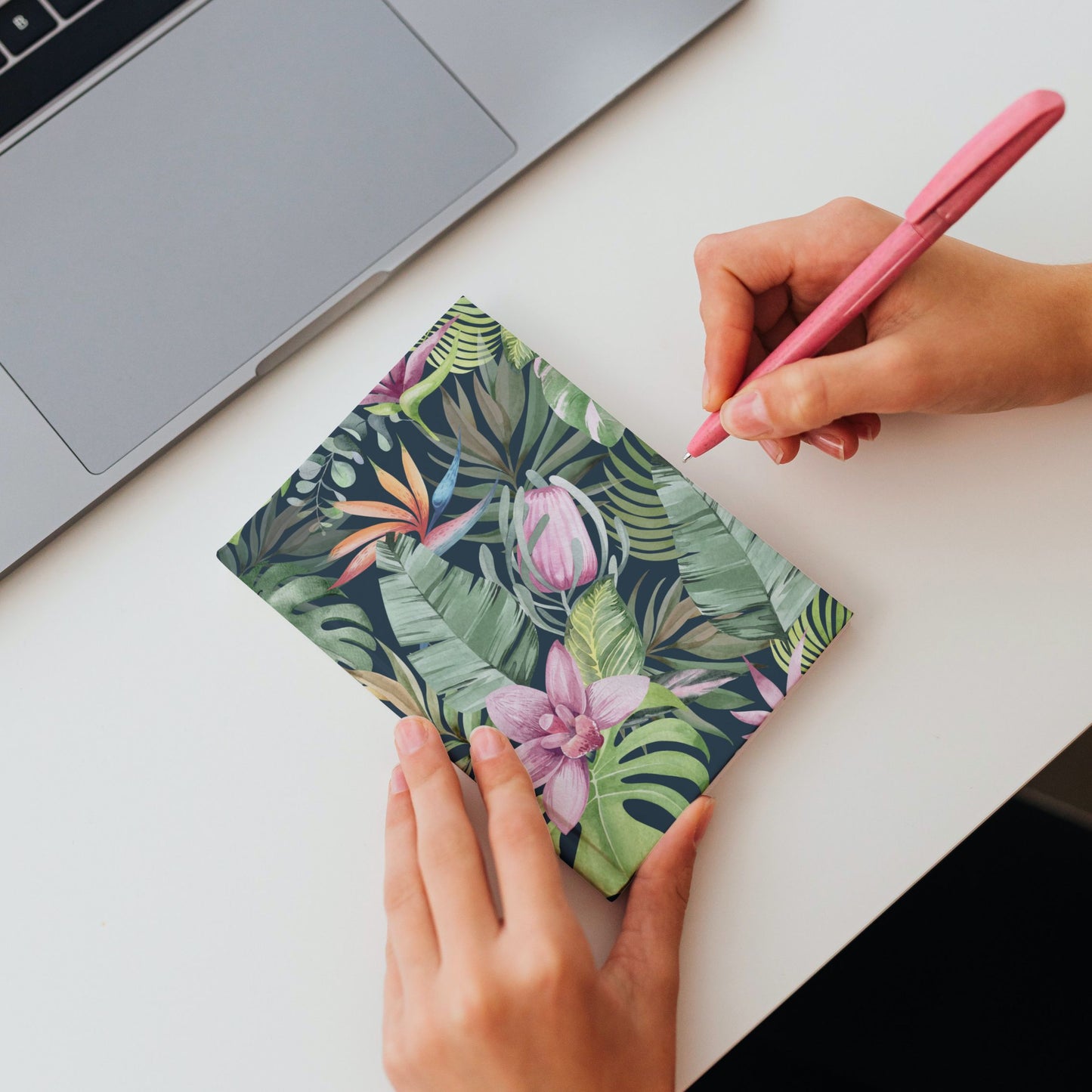 Shoreline Soft Cover A6 Notebook Orchid Tropics Dark