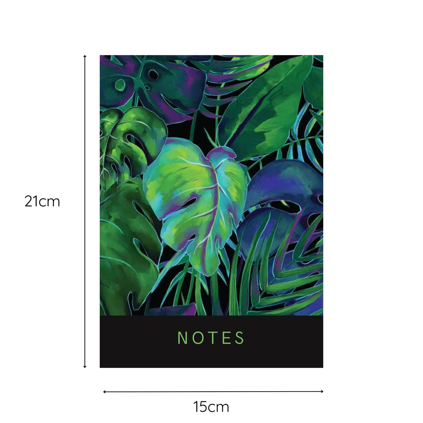 Soft Cover A5 Notebook Tropic Paradise Greenery