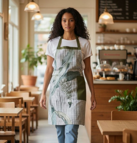 Exotic Banana Palm Apron - Natural Stripe