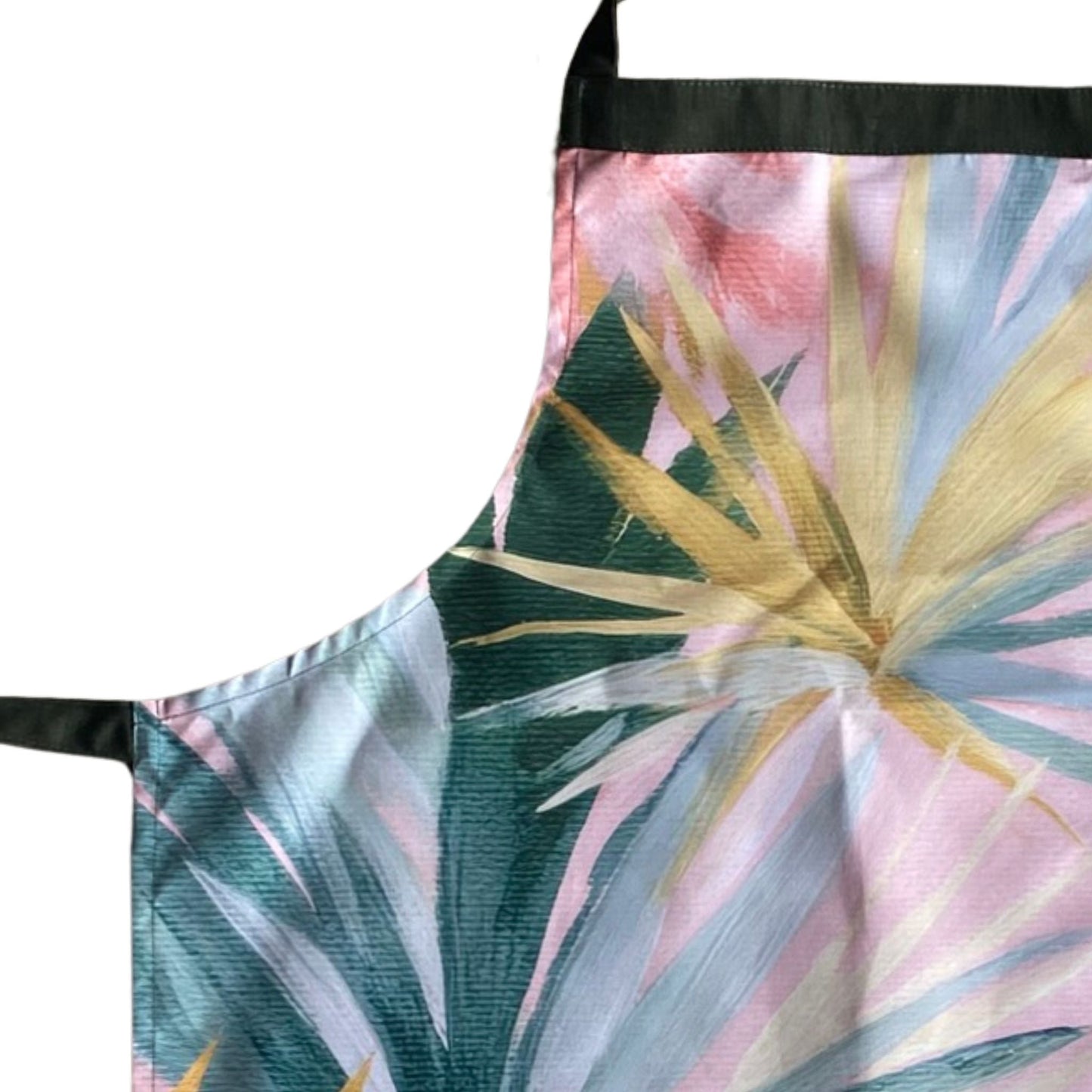Summer Haze Palm Leaf Apron - Muted Pastels