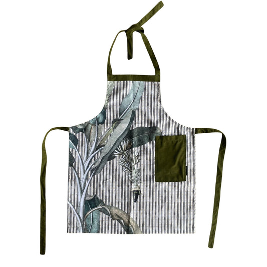 Exotic Banana Palm Apron - Natural Stripe