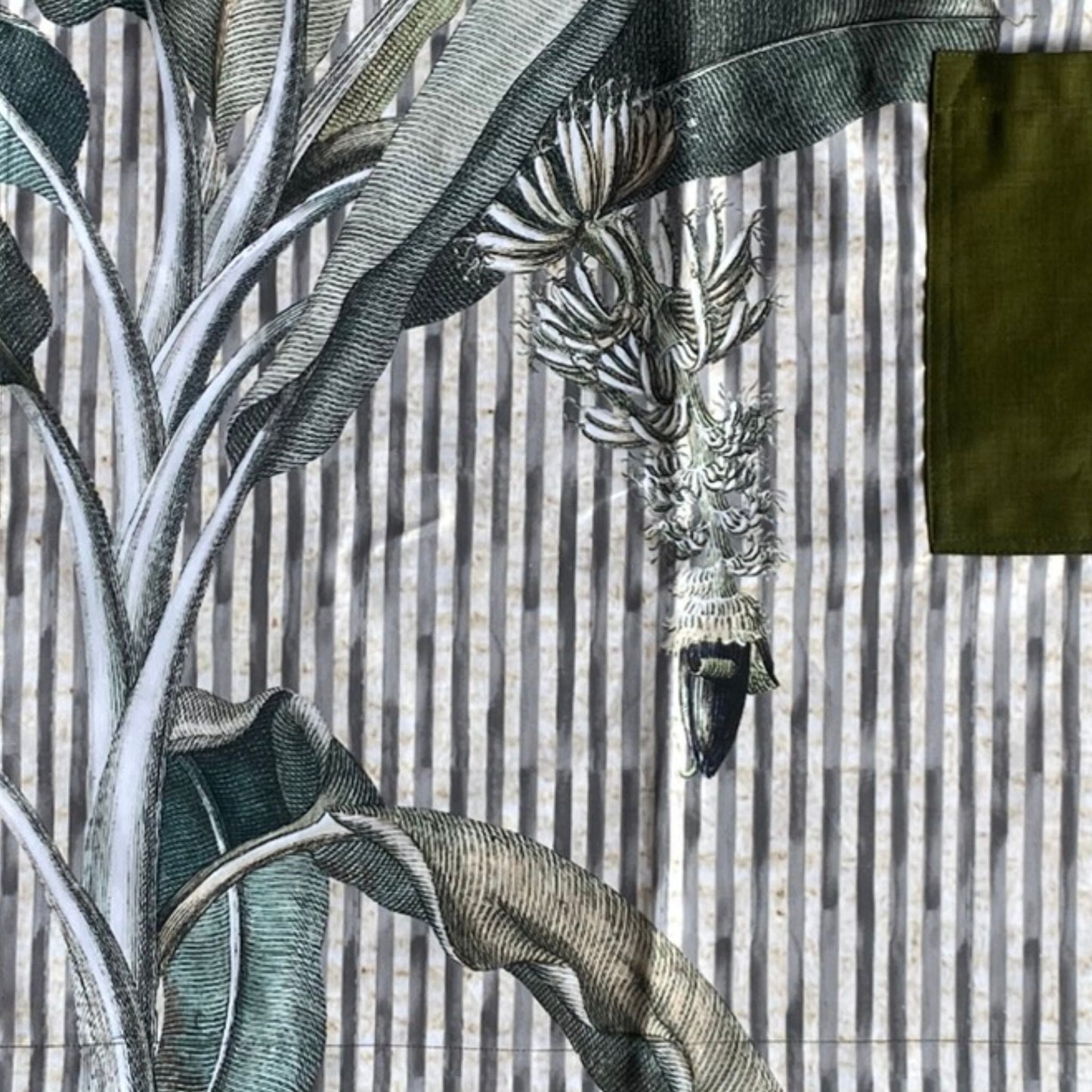 Exotic Banana Palm Apron - Natural Stripe
