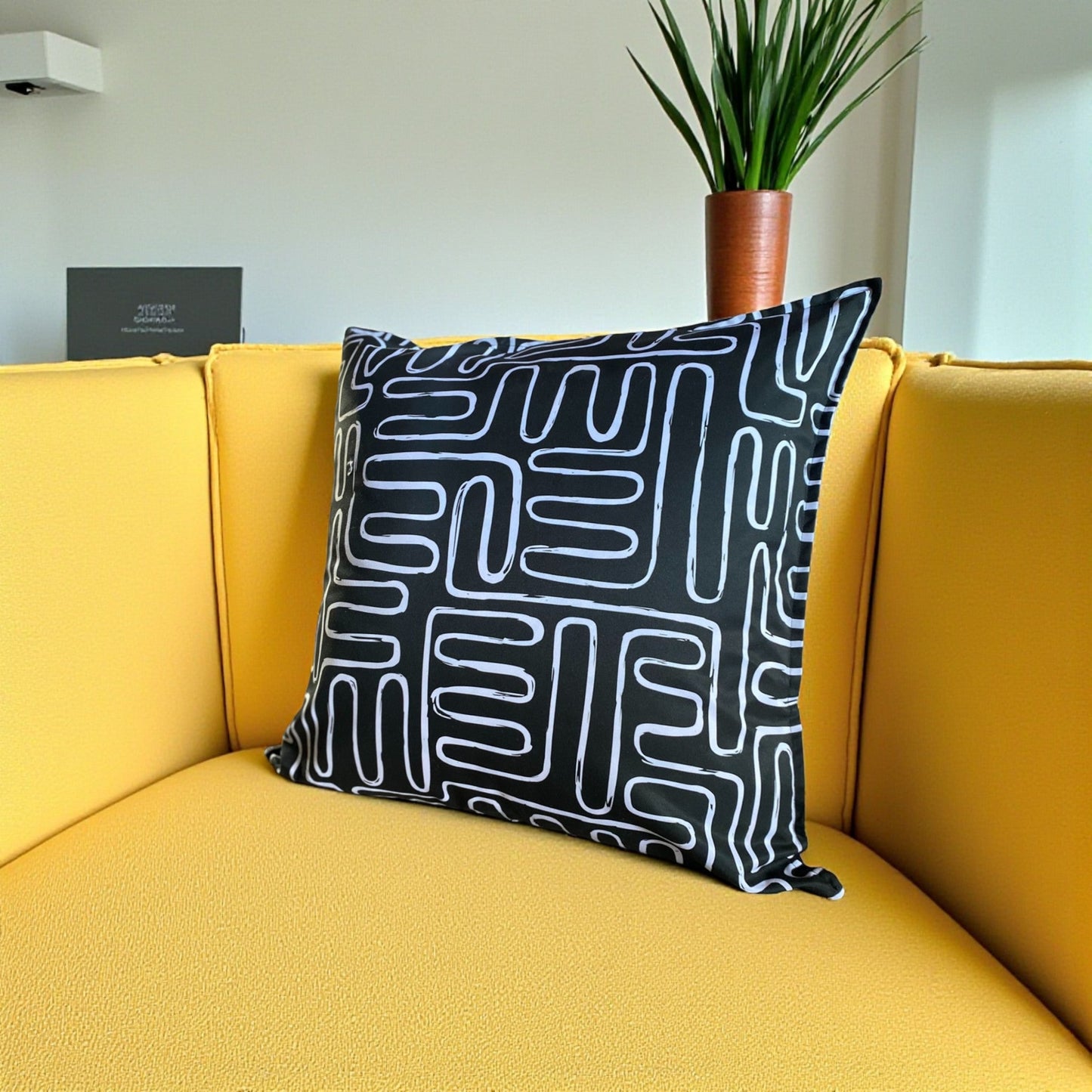 Safari Luxe Abstract Geometic Cushion Cover - Dark