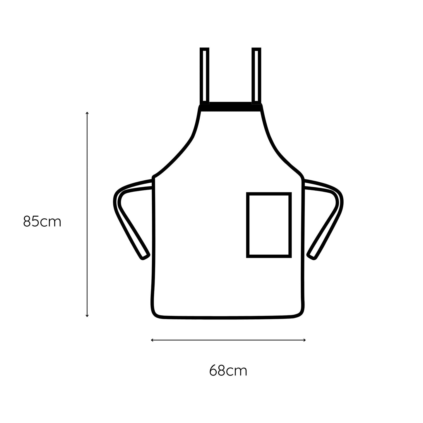 Safari Luxe Textured Leopard Print Apron - Natural