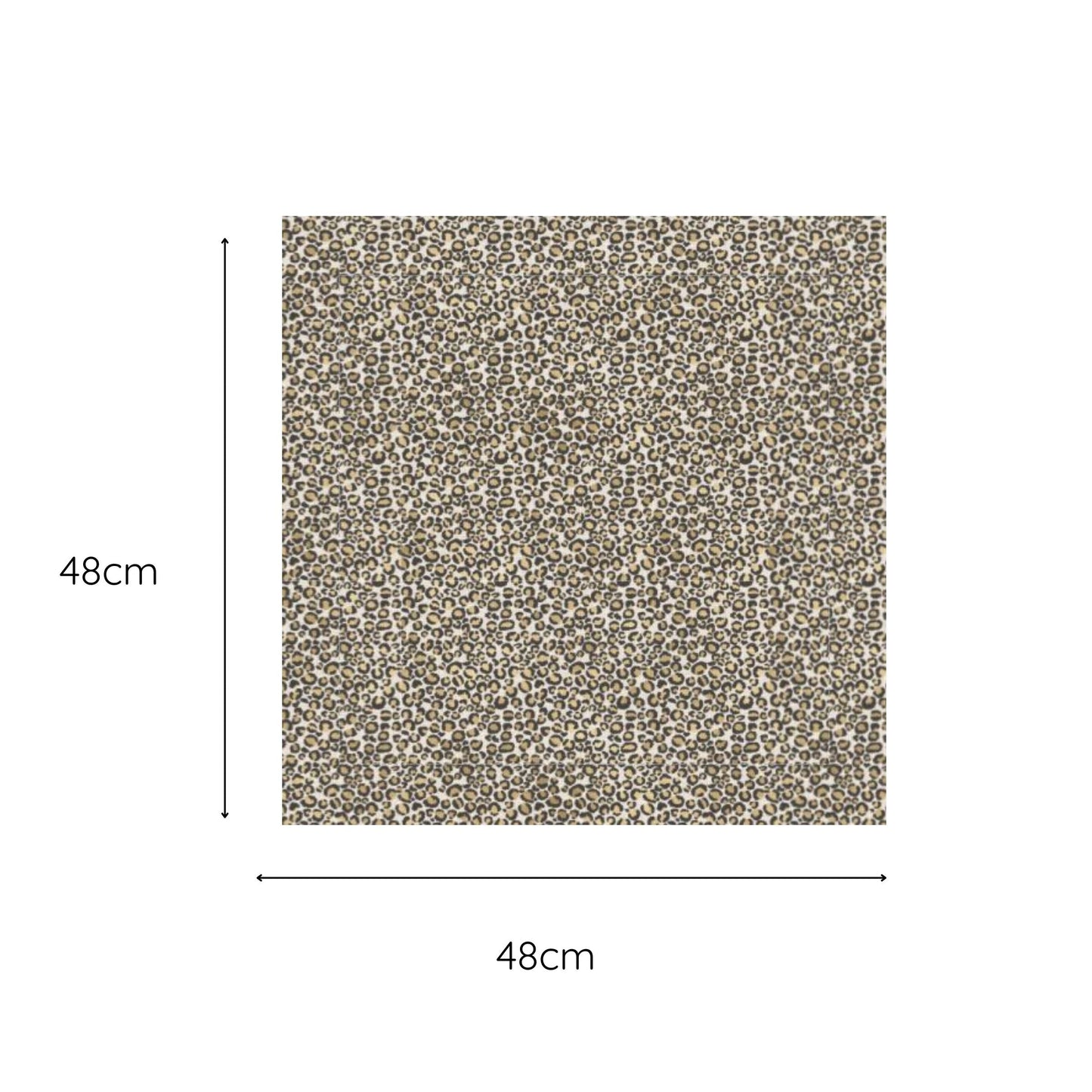 Set 2 Safari Luxe Textured Leopard Print Fabric Napkin - Natural