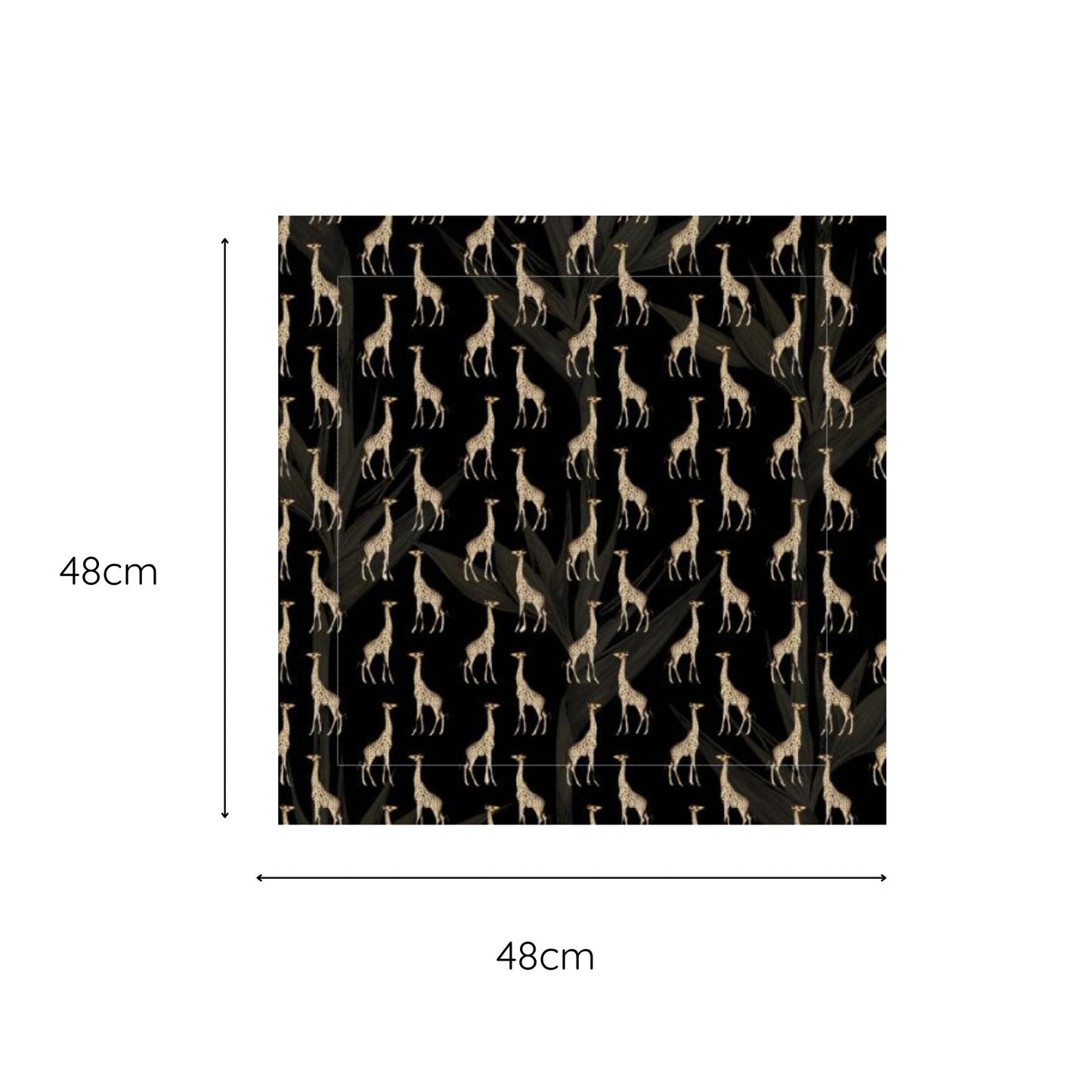 Set 2 Safari Luxe Giraffe Fabric Napkin - Dark Golden