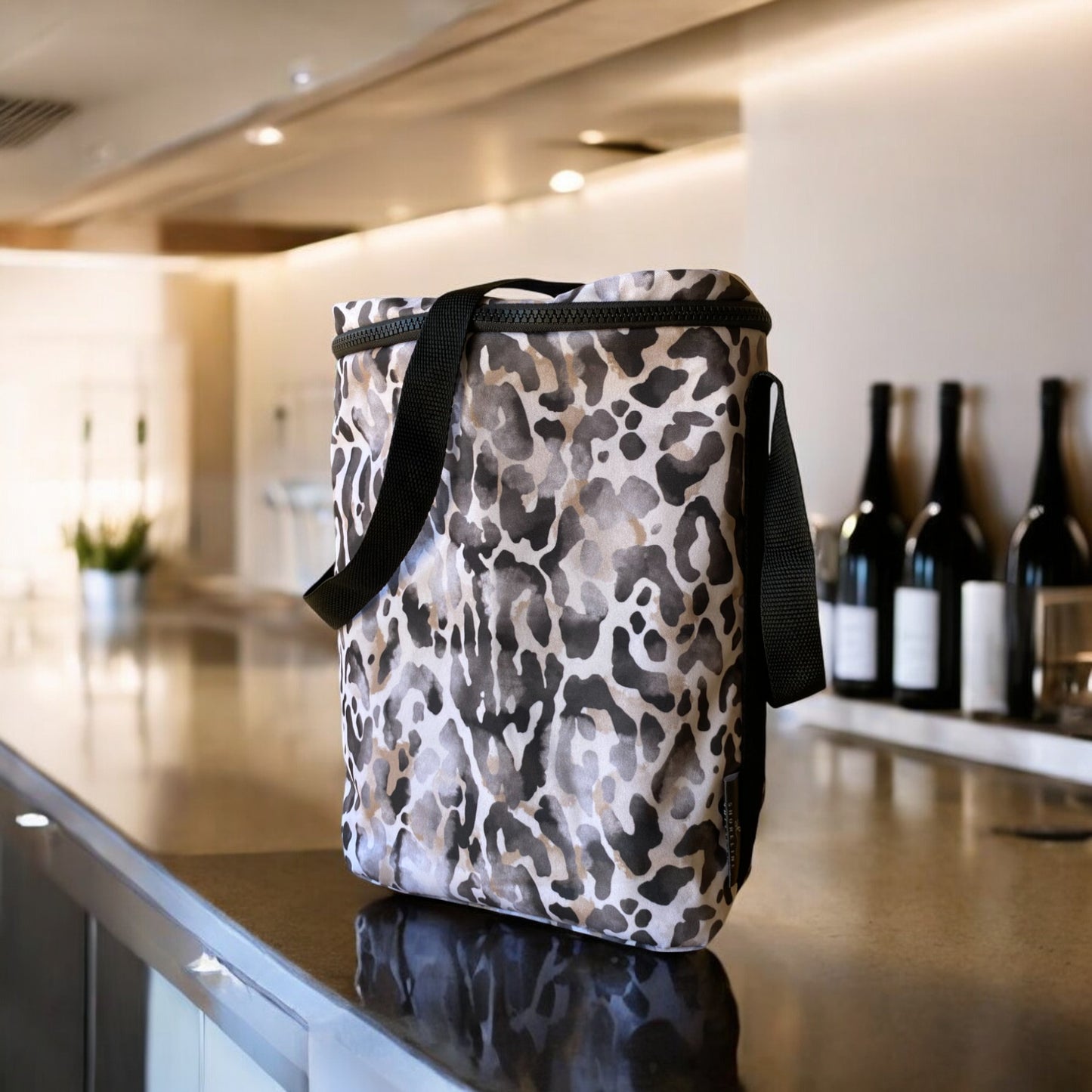 Double Wine Cooler Bag Wildside Leopard
