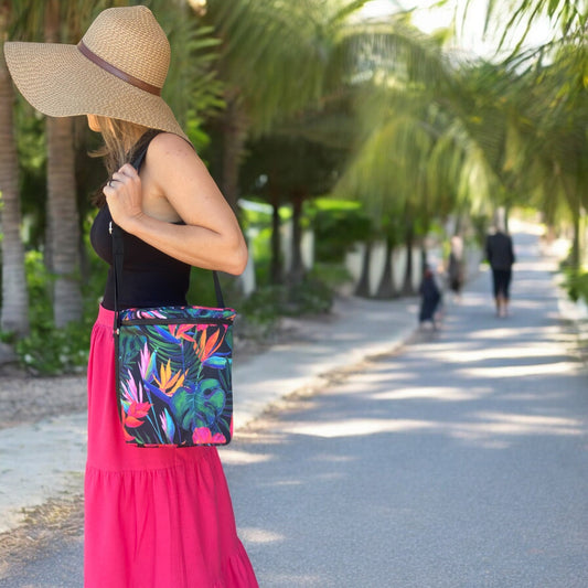 Tall Cooler Bag Tropic Paradise Floral