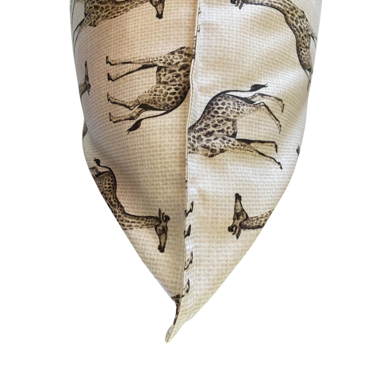 Safari Luxe Giraffe Pattern Cushion Cover - Natural